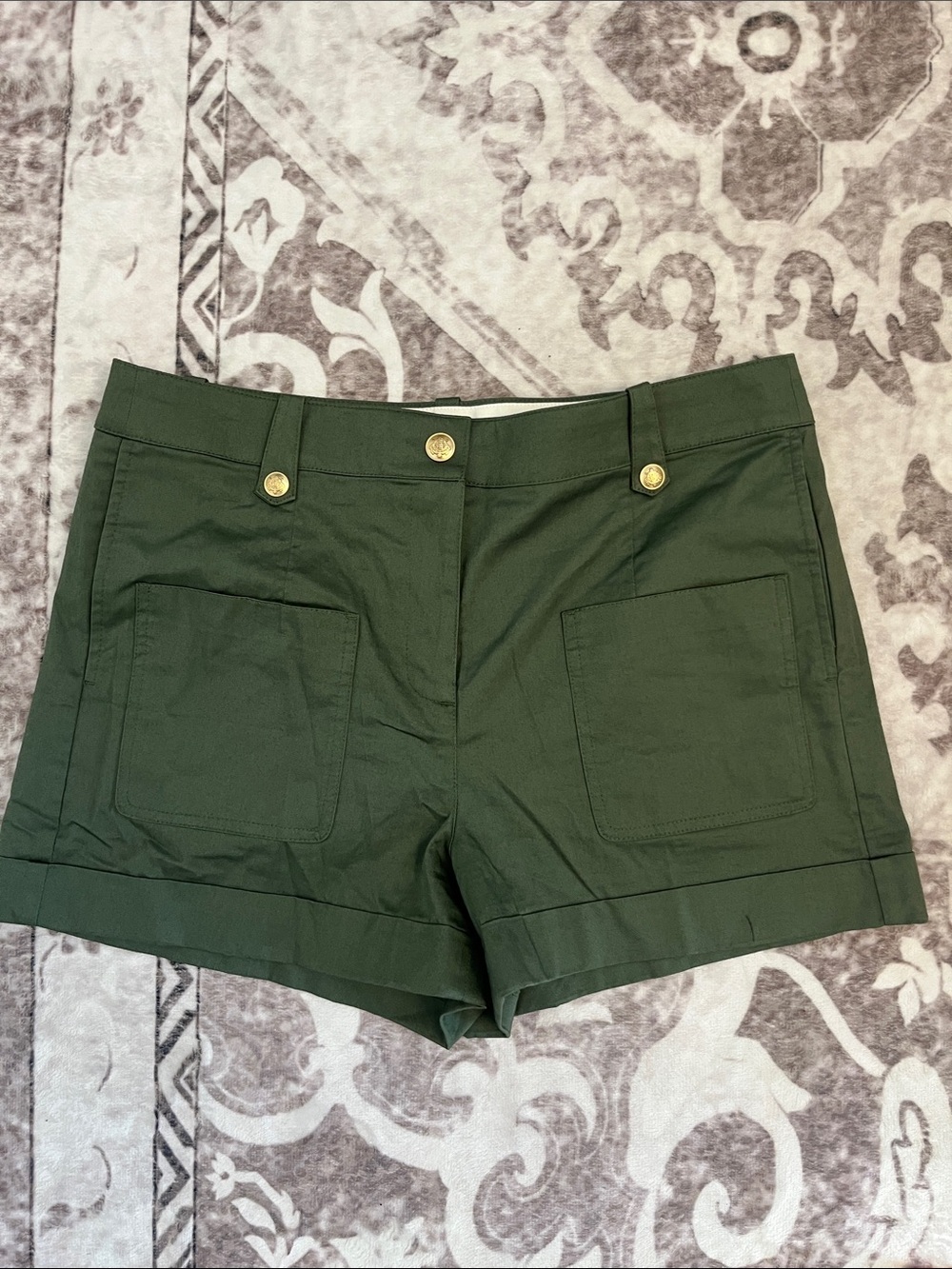J. Crew Dark Olive Green Utility Shorts